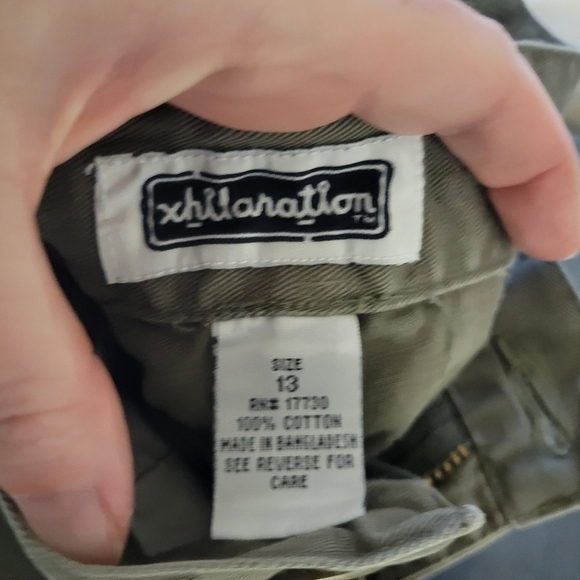 Y2K Olive Green Authentic 2000s khaki cargo pants size 13 - Picture 3 of 9